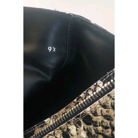 Everlane The Boss Boot Snakeskin Print Zip Leather Size 9.5 Made In Italy - Picture 10 of 10